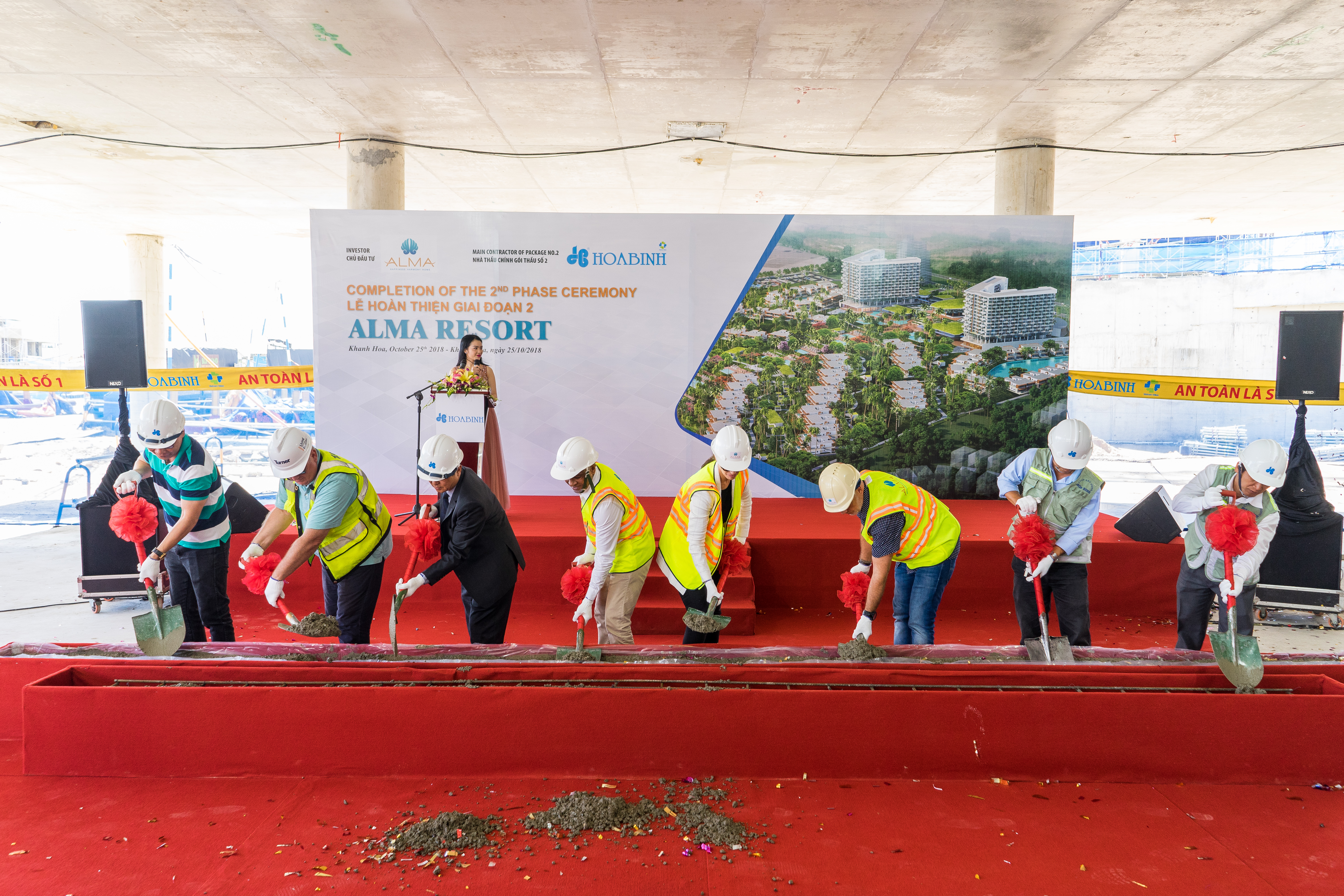 Khu nghĩ dưỡng Alma Nha Trang tại giai đoạn đóng nắp hầm